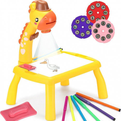 🦒Proyector de Dibujo Infantil Jirafa (Amarillo y Rosado)🦒