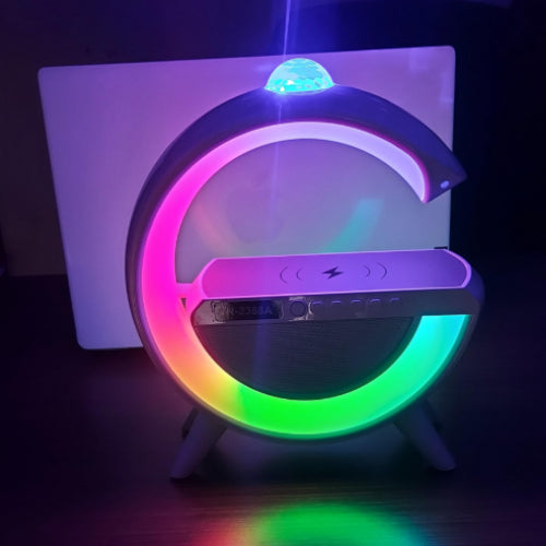 ✨ BOCINA, CON CARGA INALAMBRICA Y RELOJ 🌟 ⏰