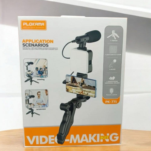 🎥 Kit de Videomaking Plokama PK-771 - Graba como Profesional 📸