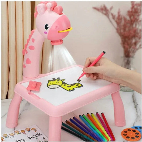 🦒Proyector de Dibujo Infantil Jirafa (Amarillo y Rosado)🦒