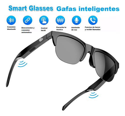 🕶️🎶 Gafas Inalámbricas Bluetooth con Audio ⚡📱